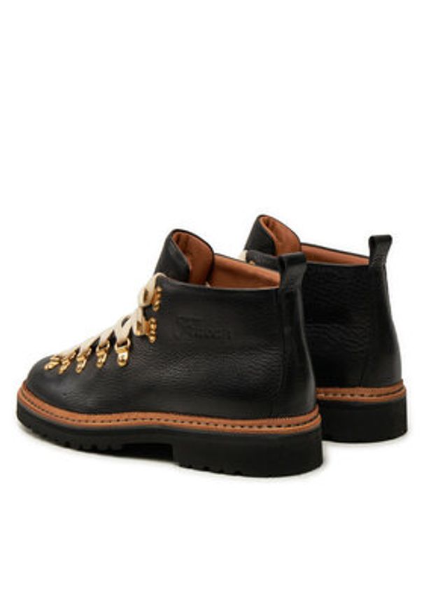 Fracap Trapery Magnifico M120 Czarny. Kolor: czarny. Materiał: skóra