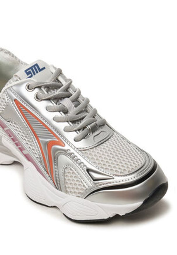 Steve Madden Sneakersy Speedster-E SM19000122 Srebrny. Kolor: srebrny
