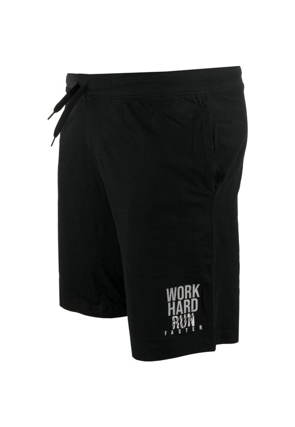 ZFOAM - Męskie szorty Einar – 100% bawełna, elastyczny pas. Kolor: czarny. Materiał: bawełna. Sport: fitness