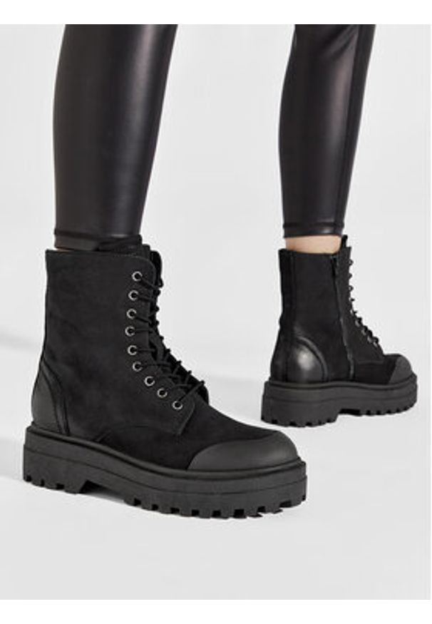 Lasocki Trapery WI16-UTRA-02 Czarny. Kolor: czarny. Materiał: nubuk, skóra