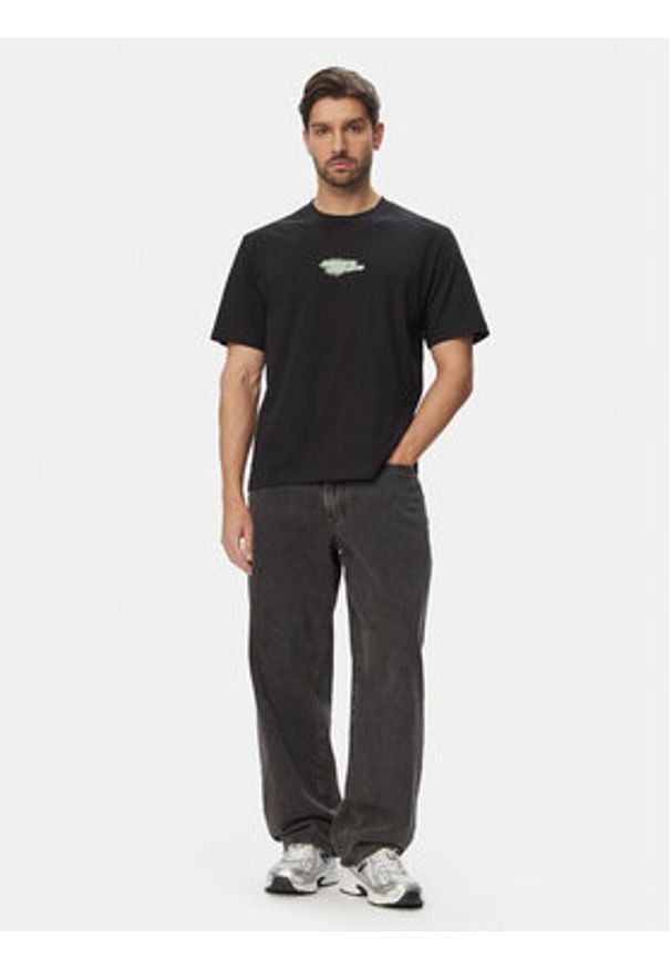 Jack & Jones T-Shirt Fusion 12294963 Czarny Relaxed Fit. Kolor: czarny. Materiał: bawełna