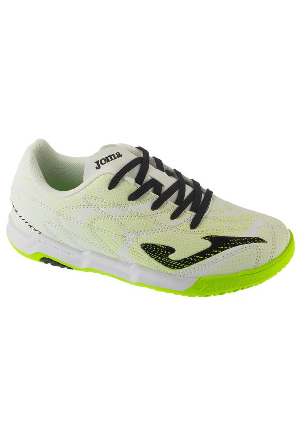 Joma - Buty halowe do piłki nożnej chłopięce, Evolution Jr 25 EVJW IN. Kolor: biały. Sport: piłka nożna