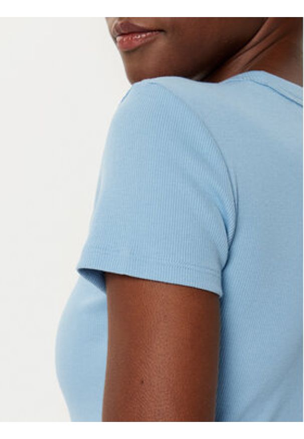 Hugo - HUGO T-Shirt Easy 50523924 Niebieski Slim Fit. Kolor: niebieski. Materiał: bawełna