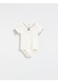 Reserved - Prążkowane body - złamana biel. Materiał: prążkowany