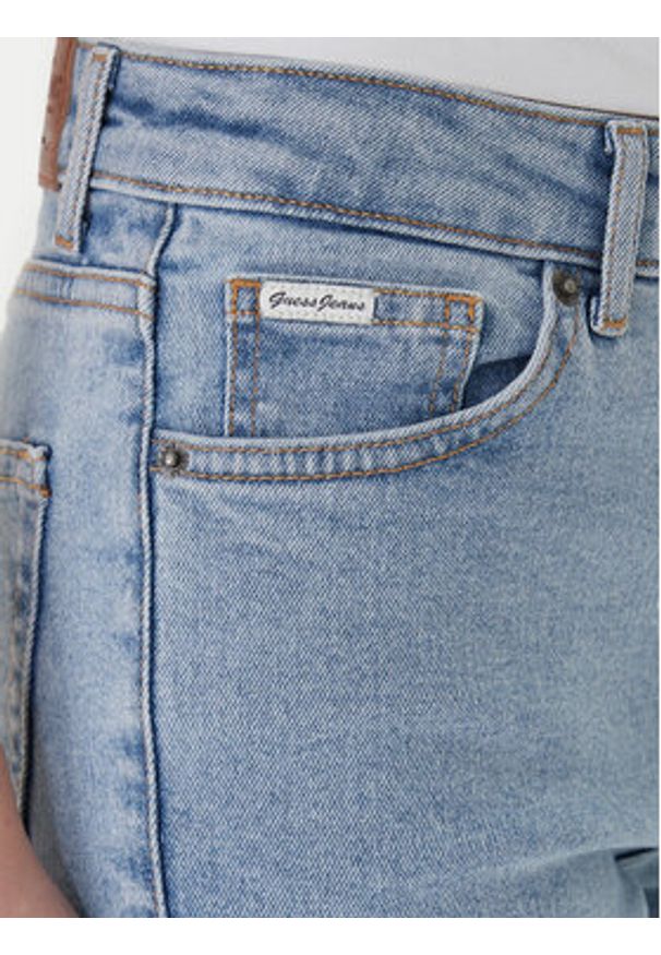 Guess Jeans Jeansy W4YA92 D5CB3 Niebieski Slim Fit. Kolor: niebieski