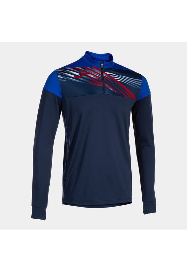 Bluza Joma Elite X. Kolor: niebieski. Materiał: materiał. Sport: bieganie