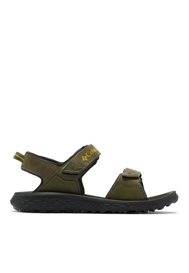 columbia - Columbia Sandały Konos Hiker 2-Strap 2121561 Khaki. Kolor: brązowy. Materiał: zamsz, skóra