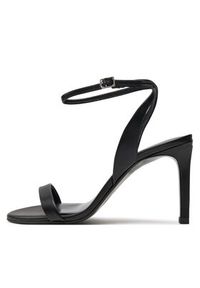 Calvin Klein Sandały Heel Sandal 90 Lth HW0HW01945 Czarny. Kolor: czarny