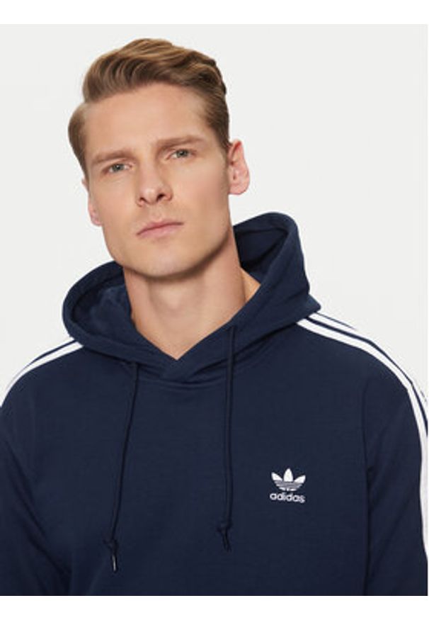 Adidas - adidas Bluza adicolor Classics 3-Stripes IL2489 Granatowy Regular Fit. Kolor: niebieski. Materiał: bawełna, syntetyk