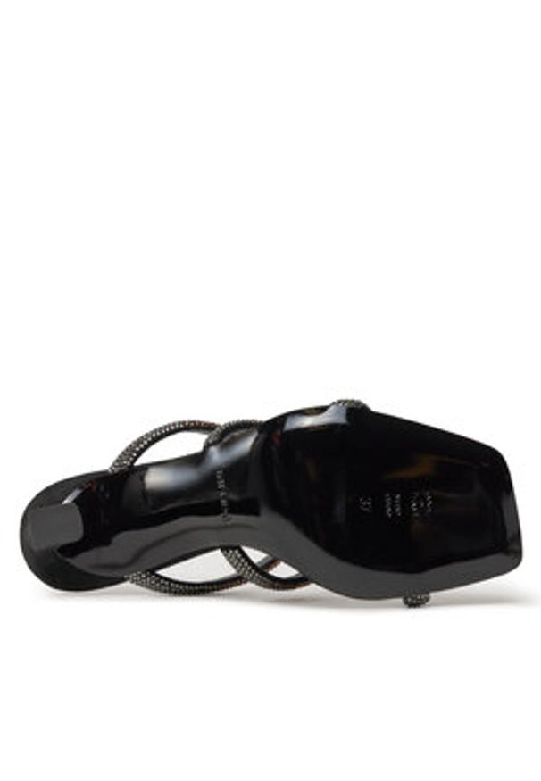 Pollini Klapki SA28179C1ITAS000 Czarny. Kolor: czarny. Materiał: skóra, zamsz