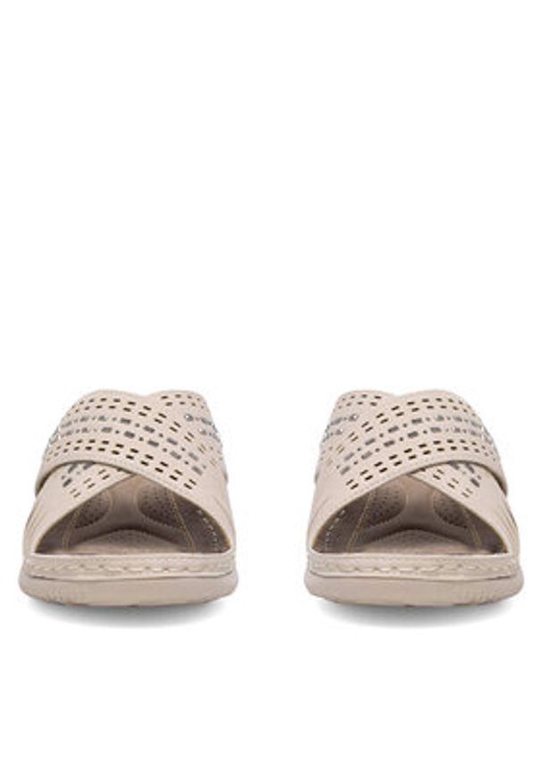 Clara Barson Klapki WYL05010-08 Beżowy. Kolor: beżowy. Materiał: syntetyk