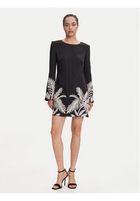 Guess Sukienka koktajlowa W5YK10 WHCU2 Czarny Regular Fit. Kolor: czarny. Materiał: syntetyk. Styl: wizytowy