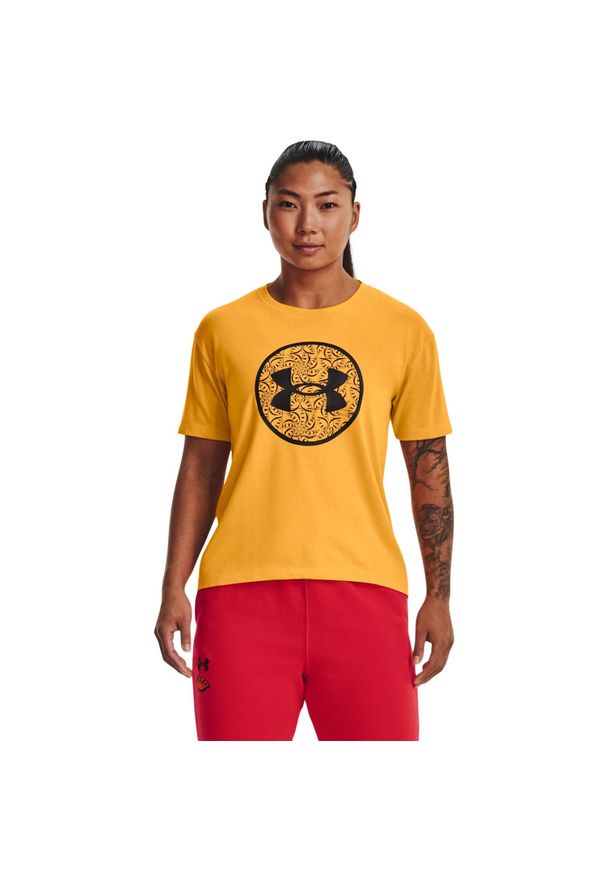 Under Armour - Koszulka damska UNDER ARMOUR SS TEE LUNAR NEW YEAR. Kolor: pomarańczowy