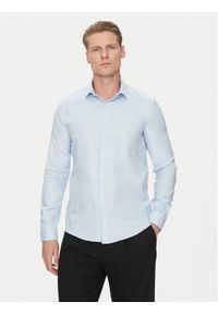 Calvin Klein Koszula K10K114316 Niebieski Slim Fit. Kolor: niebieski. Materiał: bawełna #1