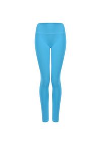 TOMBO - Legginsy Damskie Z Wysokimi Stanami Core. Stan: podwyższony. Kolor: niebieski. Sport: turystyka piesza #1
