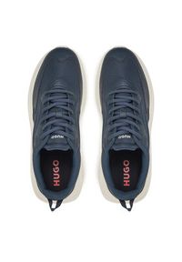 Hugo - HUGO Sneakersy Leon 50536960 Granatowy. Kolor: niebieski. Materiał: skóra #4