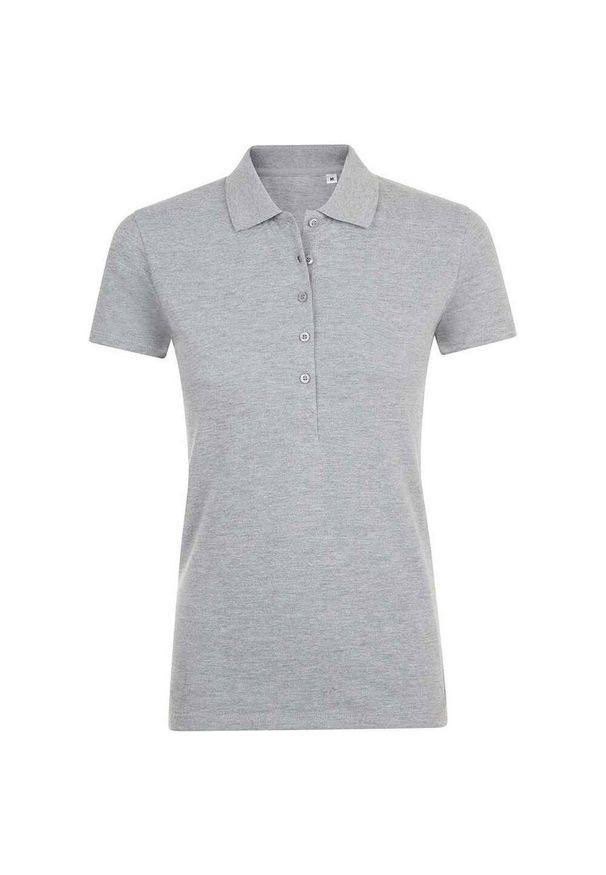 SOL'S - Damska Koszulka Polo Phoenix Melange. Typ kołnierza: polo. Kolor: szary