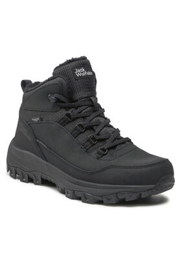 Jack Wolfskin Trekkingi Everquest Texapore Mid M 4053611 Czarny. Kolor: czarny. Materiał: nubuk, skóra. Sport: turystyka piesza
