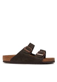 Birkenstock Klapki Arizona Bs 0951311 Brązowy. Kolor: brązowy. Materiał: zamsz, skóra