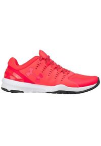 Buty treningowe damskie Under Armour W Charged Stunner TR. Zapięcie: sznurówki. Kolor: czerwony. Materiał: syntetyk, tkanina, materiał. Szerokość cholewki: normalna. Sport: fitness