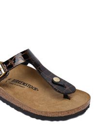 Birkenstock Japonki Gizeh 1032837 Czarny. Kolor: czarny. Materiał: lakier, skóra #4