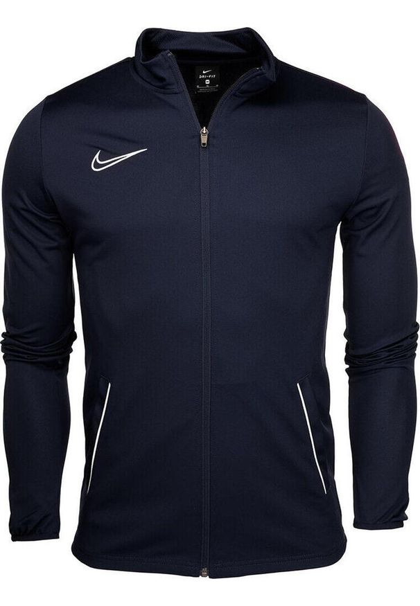 Dres sportowy męski Nike Dry Academy 21 Trk Suit. Okazja: na uczelnię. Kolor: niebieski. Materiał: dresówka. Styl: sportowy