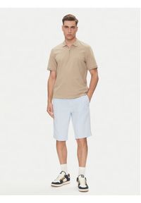 Robe di Kappa Szorty materiałowe Oris 600BTI0 Błękitny Slim Fit. Kolor: niebieski. Materiał: bawełna #5