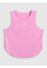 4f - 4F Top treningowy szybkoschnący damski - różowy XL. Kolor: różowy. Sport: fitness #1