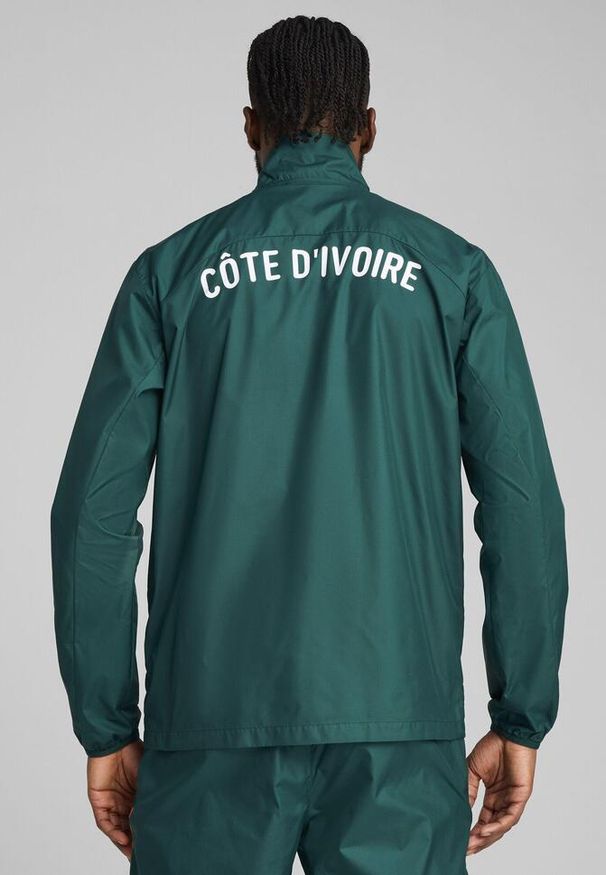 Puma - Kurtka dresowa Prematch Côte d'Ivoire CAN 2025. Kolor: pomarańczowy, zielony, żółty, wielokolorowy. Materiał: dresówka