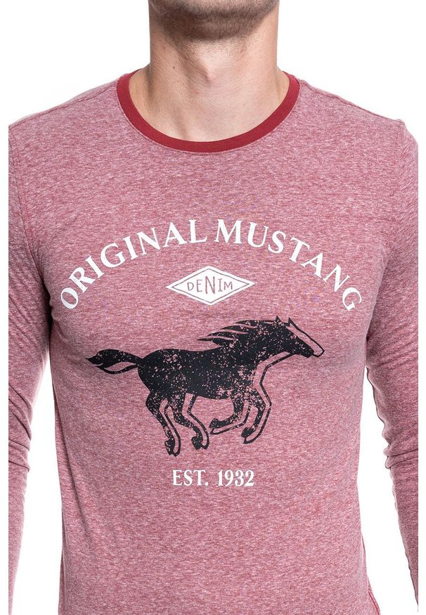 Mustang - MĘSKA KOSZULKA MUSTANG ANTON C LOGO 1009955 7145