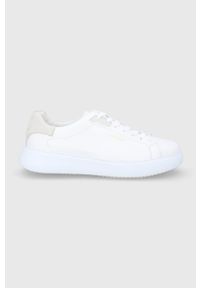 GANT - Gant buty skórzane Palbro kolor biały. Nosek buta: okrągły. Zapięcie: sznurówki. Kolor: biały. Materiał: skóra