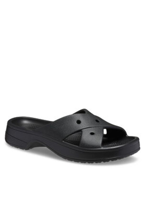 Crocs Klapki Classic Women's Cross Strap 210840 Czarny. Kolor: czarny