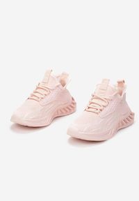 Born2be - Różowe Buty Sportowe Thalousa. Nosek buta: okrągły. Zapięcie: bez zapięcia. Kolor: różowy. Materiał: materiał, guma. Szerokość cholewki: normalna #6
