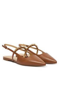 MICHAEL Michael Kors Baleriny Dina 40R6DIFP2L Brązowy. Kolor: brązowy. Materiał: skóra #2