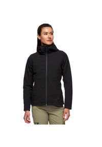 Bluza turystyczna rozpinana damska Black Diamond Element Hoody. Kolor: czarny. Sport: wspinaczka #1