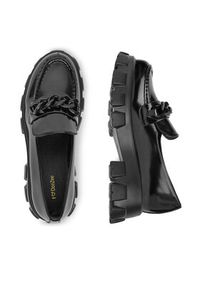 DeeZee Loafersy 17090-2 Czarny. Kolor: czarny. Materiał: skóra #5