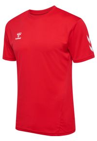 Zestaw koszulka + szorty Hummel Logo. Kolor: wielokolorowy, czerwony, różowy. Materiał: dresówka. Sport: piłka nożna #2