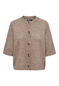 only - ONLY Kardigan Camilla 15348772 Brązowy Regular Fit. Kolor: brązowy. Materiał: syntetyk #3