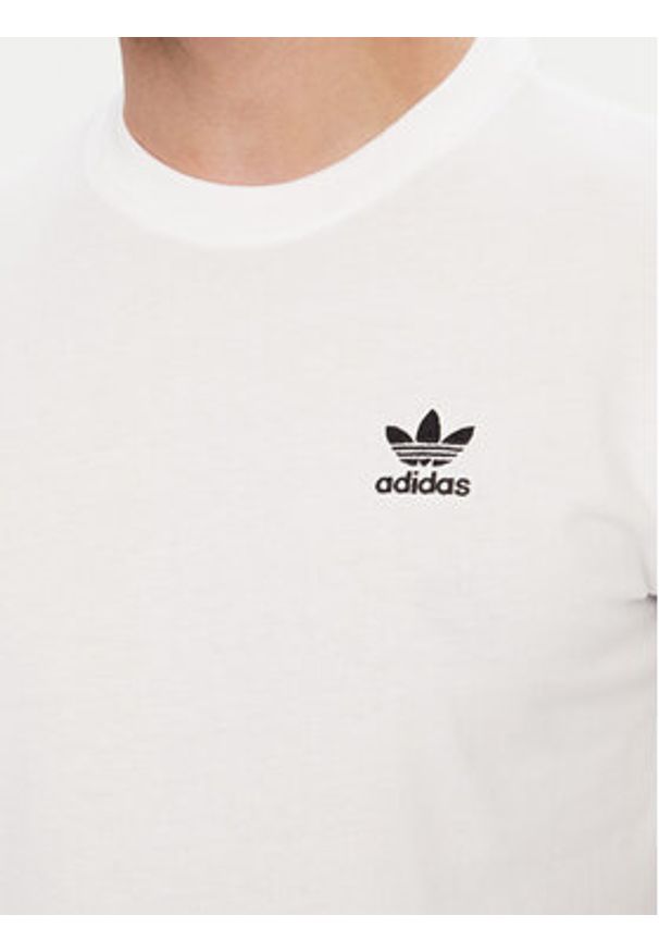 Adidas - adidas T-Shirt Trefoil Essentials JI8544 Biały Regular Fit. Kolor: biały. Materiał: bawełna