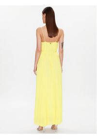 TwinSet - TWINSET Sukienka letnia 231LM2RDD Żółty Regular Fit. Kolor: żółty. Materiał: syntetyk. Sezon: lato #3