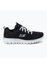 skechers - Buty damskie SKECHERS Graceful Get Connected. Kolor: biały, wielokolorowy, czarny