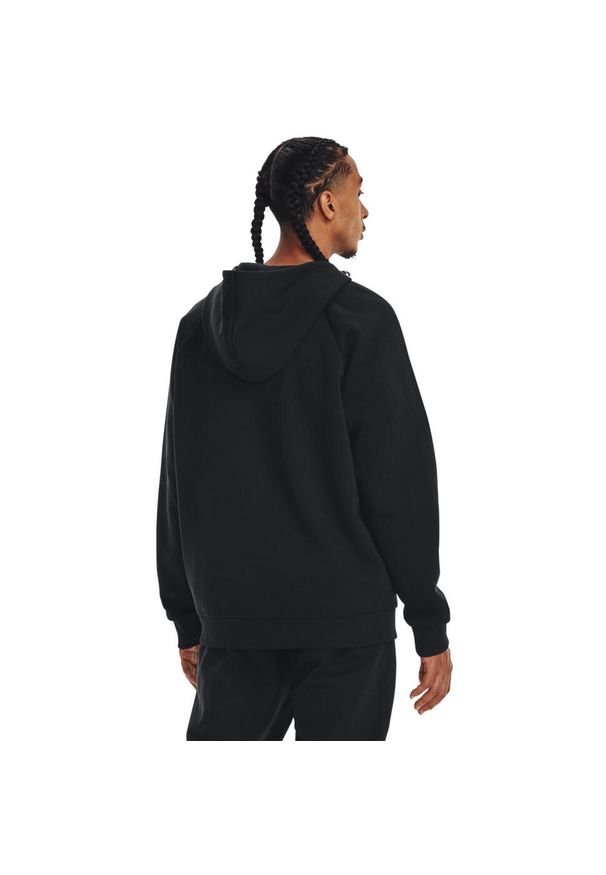 Bluza z kapturem Under Armour UA Rival Fleece FZ, Mężczyźni. Typ kołnierza: kaptur. Kolor: czarny, biały, wielokolorowy. Materiał: materiał, bawełna. Sport: bieganie