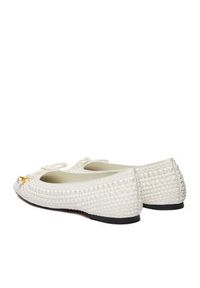 Gino Rossi - GINO ROSSI Baleriny CEO-ROSE-LT2088-2 Biały. Kolor: biały. Materiał: materiał #4