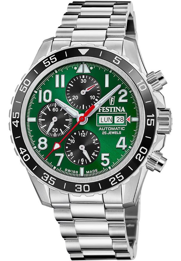 Zegarek męski Festina F20055-2 srebrny. Kolor: srebrny
