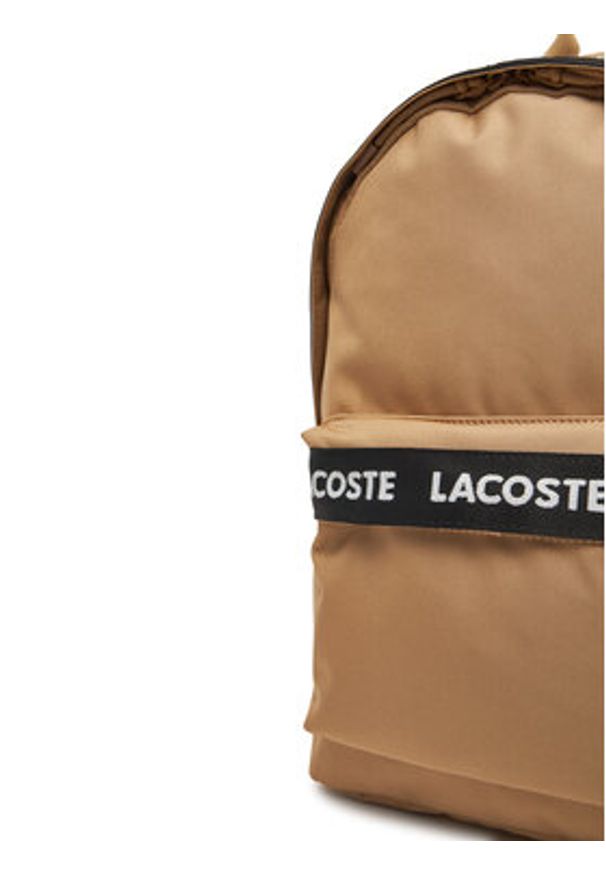 Lacoste Plecak NU4685NZ Beżowy. Kolor: beżowy. Materiał: materiał