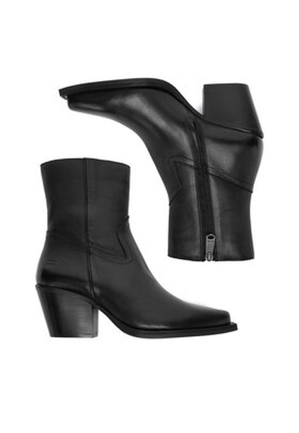 G-Star RAW - G-Star Raw Kowbojki EO-ONUR-25FW39 Czarny. Kolor: czarny. Materiał: skóra