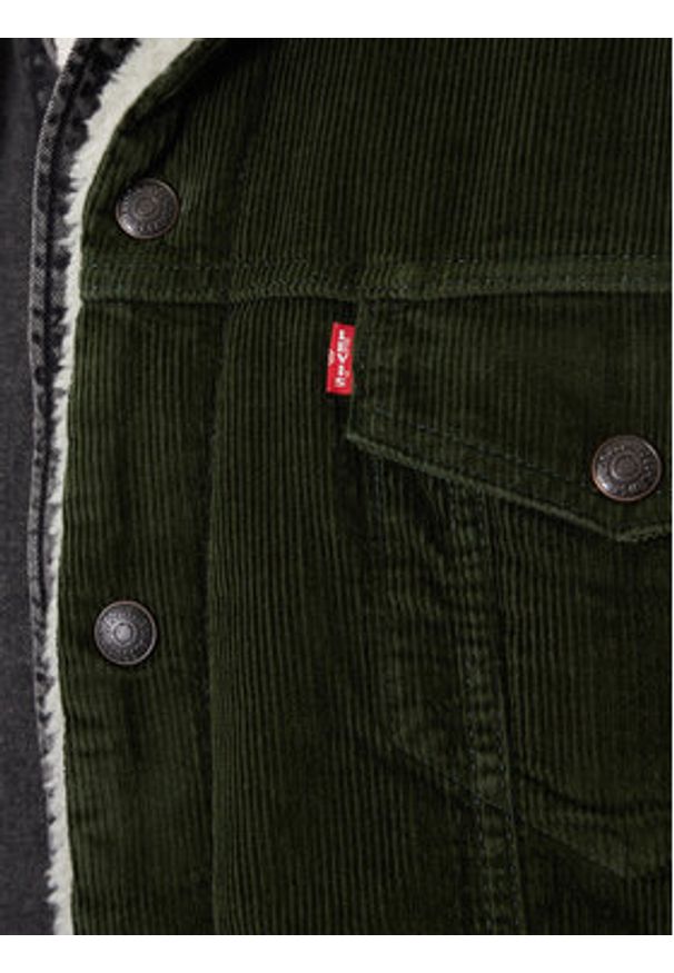 Levi's® Kurtka jeansowa Trucker A5784-0027 Zielony Relaxed Fit. Kolor: zielony. Materiał: bawełna