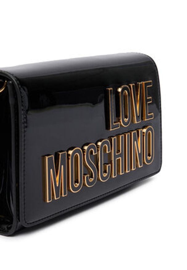 Love Moschino - LOVE MOSCHINO Torebka JC4251PP0OKE100A Czarny. Kolor: czarny. Materiał: skórzane