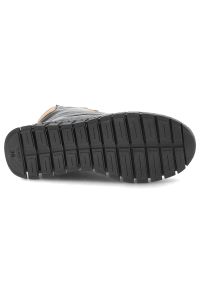 Czarne Botki Armodo Skórzane Buty Damskie. Kolor: czarny. Materiał: skóra #5
