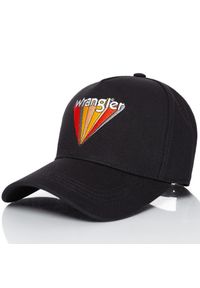 Wrangler - WRANGLER ARTWORK CAP BLACK W0M47U501 112125700. Wzór: aplikacja